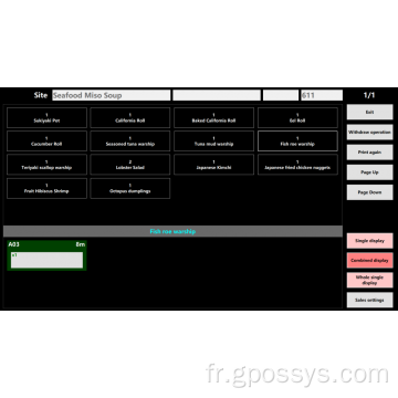 Système de cuisine facile à utiliser KDS